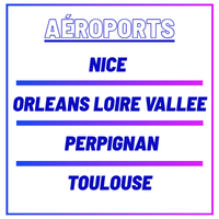 Aéroports Nice - Orléans loir vallée - Perpignan - Toulouse logo
